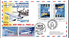 CO-RET49V : 2013 - FFC "10 ans dernier vol Concorde Paris-New York-Paris" / variété