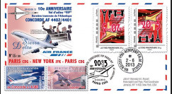 CO-RET50V : 2013 FFC "10 ans dernier vol VIP Concorde AF Paris-New York-Paris" / variété