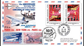 CO-RET50V : 2013 FFC "10 ans dernier vol VIP Concorde AF Paris-New York-Paris" / variété