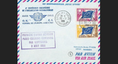 AE11 : 1961 FFC Conseil Europe "1ère liaison aérienne Paris-Cologne-Hambourg Lufthansa"