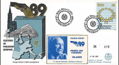 PE186 : 1989 - FDC Parlement européen "Élections Européennes / HILLERY