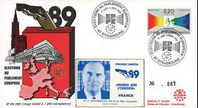 PE180 : 1989 - FDC Parlement européen "Élections Européennes / MITTERRAND