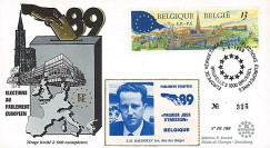 PE188E : 1989 - FDC Parlement européen "Élections Européennes / BAUDOUIN 1er