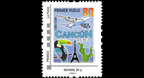 A380-236N : 2013 - 1 TPP Monde 20g "Airbus A380 Air France - 1er vol Paris-Cancún"