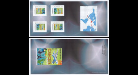 A380-234C : 2013 - Collector 4 TPP tête-bêche "A380 Air France 1er vol Paris-Cancún"