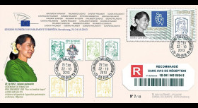 PE652a : 2013 - FDC Reco Parlement eur. "Prix SAKHAROV - AUNG SAN SUU KYI