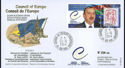 CE65-III : 06-2014 - FDC Conseil Europe "Présidence Azerbaïdjan - Visite M. Ilham ALIYEV"