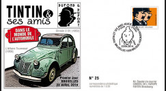 TIN14-2 : 2014 - Belgique FDC 1er Jour Tintin & Dupondt / Citroën 2 CV / Affaire Tournesol