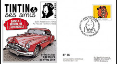 TIN14-4 : 2014 - Belgique FDC 1er Jour "Tintin & Abdallah / Buick / Au Pays de l’Or Noir"