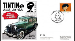 TIN14-9 : 2014 - Belgique FDC 1er Jour "Tintin & Tchang / Chrysler Six / Le Lotus Bleu"