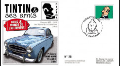 TIN14-10 : 2014 - Belgique FDC 1er Jour Tintin & Nestor / Peugeot 403 / Bijoux Castafiore