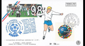 FIFA98-1 : FDC FRANCE 1er Jour "FIFA Coupe du Monde 1998 France / Football - FOOTIX"