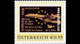 CO-RET V21N : 2005 - Timbre personnalisé Vol pour la Paix (Autriche)