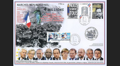 PE671B : 2015 - Maxi FDC "Marche Républicaine - NOUS SOMMES TOUS CHARLIE / Police"