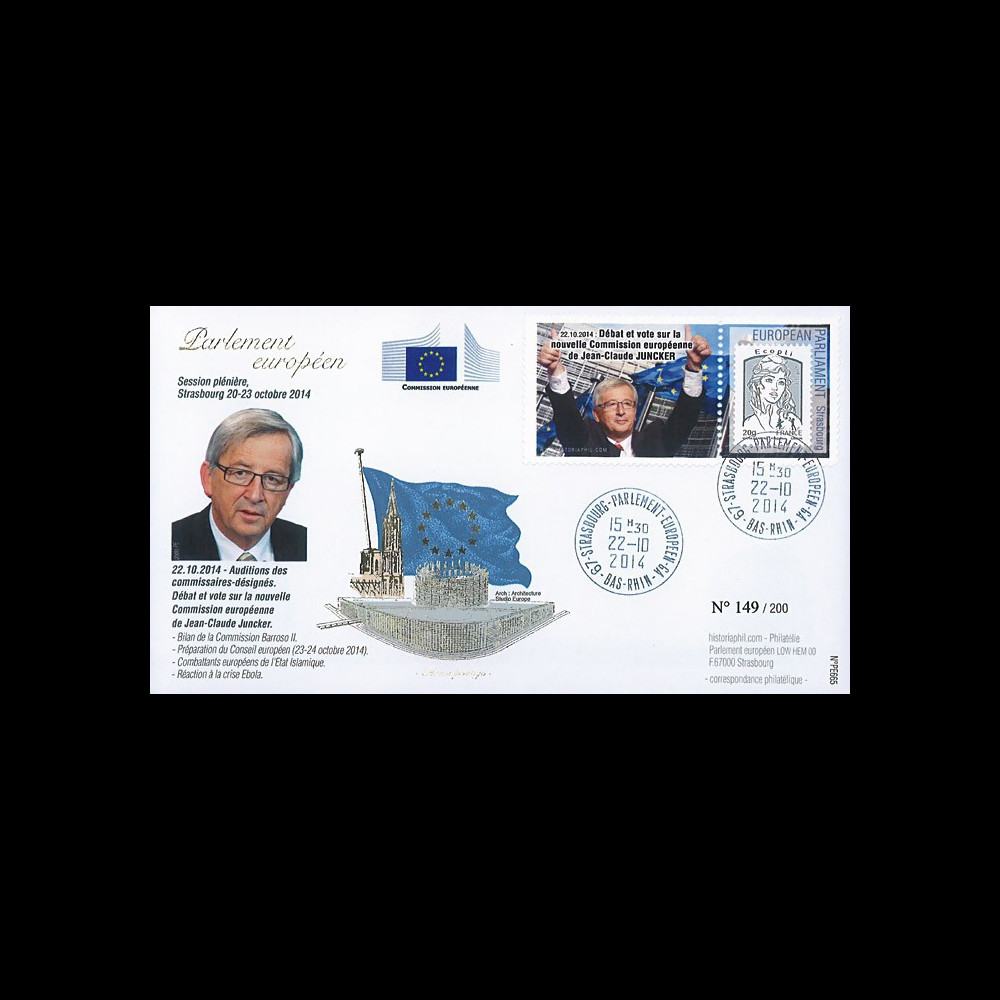 PE665 : 10-2014 - FDC Parlement européen "Nouvelle Commission européenne de JUNCKER"