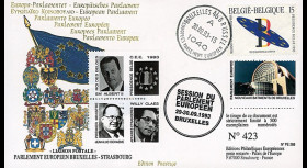 PE268 : 09-1993 - FDC BELGIQUE Parlement européen "Sa Majesté ALBERT II