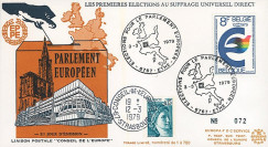 EP4L-T3 : 1979 - FDC BELGIQUE "Premières Élections Européennes au Parlement européen"