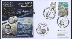 VA219L-T2 : 2014 - FDC KOUROU "Fusée ARIANE 5 - Vol 219 / ATV-5 Georges LEMAÎTRE"