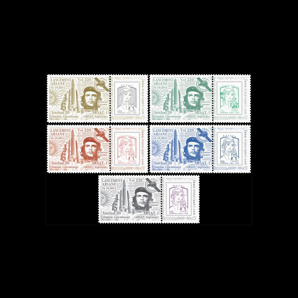 VA220L-PT1/5 : 2014 - Série 5 Marianne "Fusée ARIANE 5 - Vol 220 / INTELSAT-30 & ARSAT-1"
