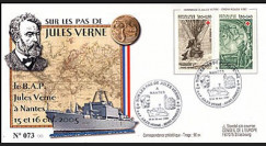 JV05-2 type2 : 2005 - FDC Centenaire de la mort de Jules Verne 1828-1905