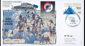 PE659 : 04-2014 - FDC Parlement européen "Centenaire début Première Guerre Mondiale"