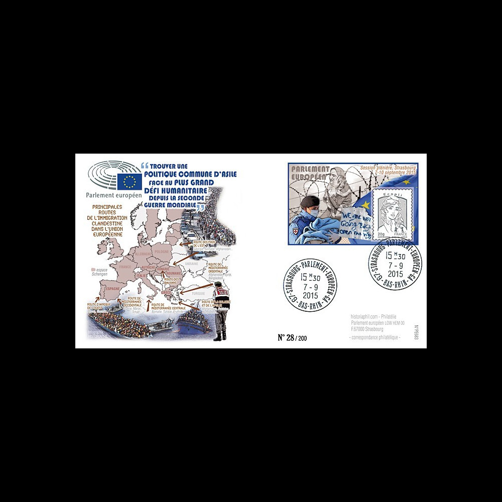 PE683 : 09-2015 - FDC Parlement européen "Union européenne - Crise des Migrants"