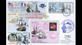 HLF15-8 : 2015 - Maxi FDC FRANCE-USA "Escale n°6 à Alexandria - L'HERMIONE"