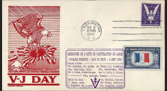 W2-VJ1945L2 : 1945 - Enveloppe Patriotique USA "V-J DAY - CAPITULATION DU JAPON"