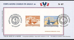 PADG03T6 : 2003 - FDC "1er Jour TP Porte-avions de Gaulle" sur gravure