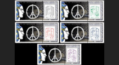 PE687-PT1/5 : Série 5 Marianne "Hommage aux victimes des Attentats de Paris"