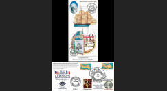 HLF15-25 : 2015 - Carte Maxi USA-FRANCE "Escale 19 Rochefort L'HERMIONE / LA FAYETTE"