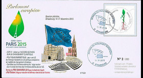 PE691 : 12-2015 - FDC Parlement européen "COP21 - Accord de Paris sur le climat"