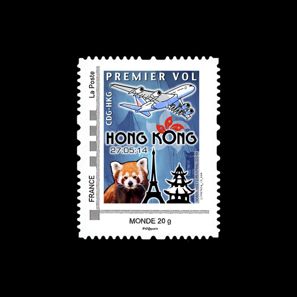 A380-264N : 2014 - 1 TPP BLEU "Airbus A380 Air France - 1er Vol Paris-Hong Kong"