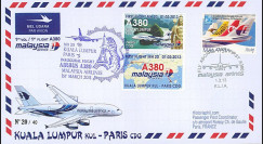 A380-214T3 : 2013 - FFC MALAISIE "A380 Malaysia Airlines 1er Vol Kuala Lumpur-Paris"