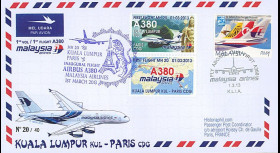 A380-214T3 : 2013 - FFC MALAISIE "A380 Malaysia Airlines 1er Vol Kuala Lumpur-Paris"
