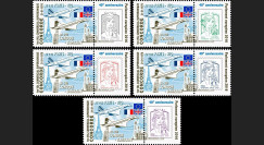 PE692-PT1/5 : Série 5 Marianne "40 ans 1er vol CONCORDE Paris-Rio et Londres-Bahraïn"