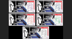 PE689-PT1/5 : 2015 - Série 5 Marianne "Attentats de Paris - ETAT D'URGENCE EN FRANCE / Marianne"