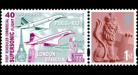 CO-RET60N : 2016 - 1 TPP ROYAUME-UNI "CONCORDE - 40 ans 1er vol Londres-Bahreïn"