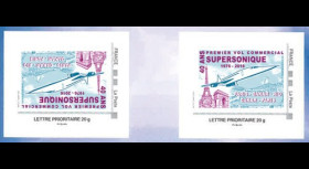CO-RET58VN : 2016 - 2 TPP VARIETE "Avion CONCORDE - 40 ans 1er vol Paris-Rio de Janeiro"