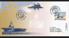 PADG03T7 : 2003 - FDC "1er jour TP Porte-avions de Gaulle" posté à bord
