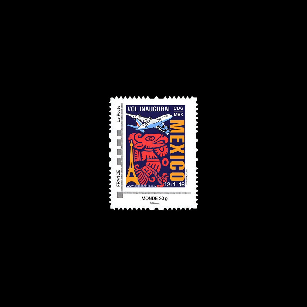 A380-294N : 2016 - FRANCE TPP Monde "A380 Air France - 1er vol Paris-Mexico"
