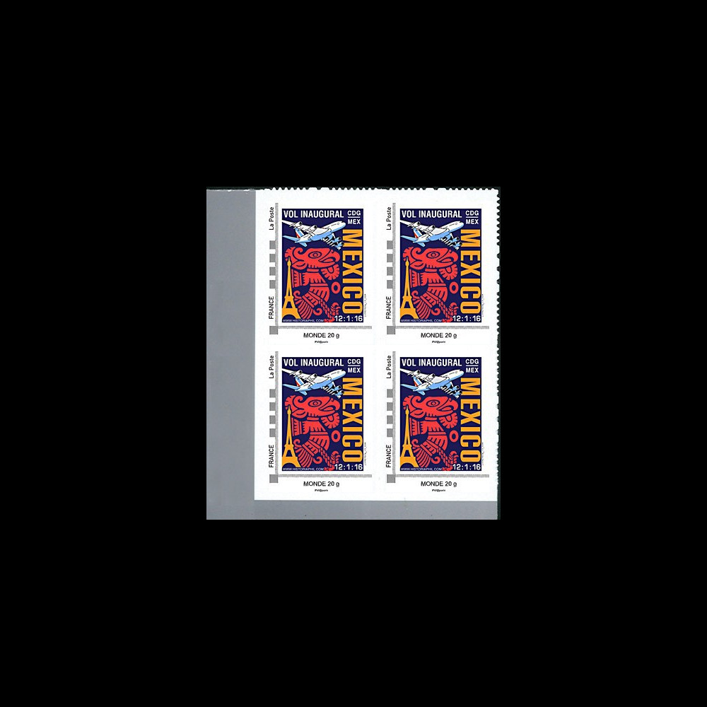 A380-294B4 : 2016 - FRANCE Bloc 4 TPP Monde "A380 Air France 1er vol Paris-Mexico"