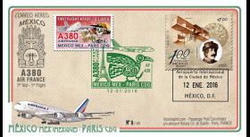 A380-297T3 : 2016 - FFC MEXIQUE "A380 Air France Vol inaugural AF439 Mexico-Paris"