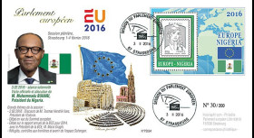 PE694 : 02-2016 - FDC Parlement européen "Visite M. Muhammadu BUHARI