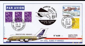 A380-15T1 - 2006 : Pli "1er Vol Airbus A380 Prototype MSN007"