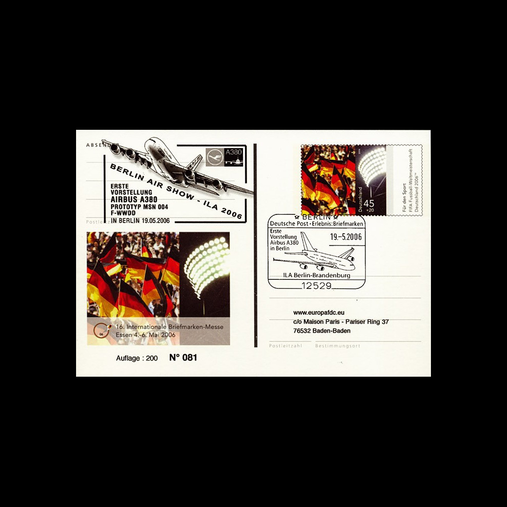 A380-18 : 2006 - EP Allemagne "Présentation Airbus A380 au Berlin Air Show - ILA 2006"