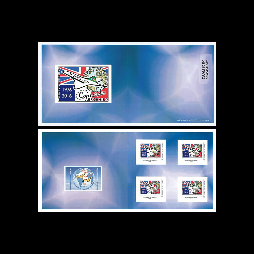 CO-RET62/63C : Carnet Collector "40 ans 1ers vols Concorde - Parlement européen" 8-5-16
