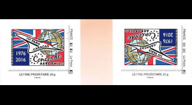 CO-RET64VN : Paire 2 TPP "40 ans 1ers vols Concorde - Parlement européen" 8-5-2016