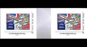 CO-RET65/66P : Paire 2 TPP "40 ans 1ers vols Concorde - Parlement européen" 8-5-2016