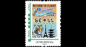 A380-280N : 2014 - Timbre perso FRANCE A380 Korean Air "Return to Flight Paris - Séoul"